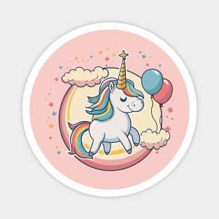 Unicorn Birthday Party Magnet